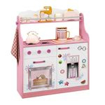 Ficha técnica e caractérísticas do produto Porta Brinquedos Kitchen Branco/Rosa Móveis Estrela
