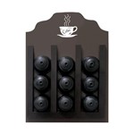 Ficha técnica e caractérísticas do produto Porta Cápsulas Dolce Gusto Xicara Coffe Imbuia 20x30cm - Kapos
