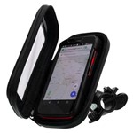 Ficha técnica e caractérísticas do produto Porta Celular Impermeável para Bicicleta Moto com Suporte