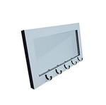 Ficha técnica e caractérísticas do produto Porta Chaves com Espelho Branco