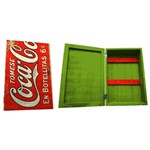 Ficha técnica e caractérísticas do produto Porta Chaves de Madeira Tipo Caixa Coca-Cola En Botellitas - 6 Ganchos
