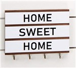 Ficha técnica e caractérísticas do produto Porta Chaves "home Sweet Home"