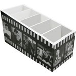 Ficha técnica e caractérísticas do produto Porta Controle 5 Divisões Artista Cinema 9 X 21 Cm Branco
