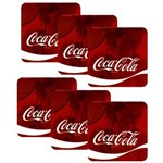 Ficha técnica e caractérísticas do produto Porta-copos Coca-Cola Wave – 6 Peças