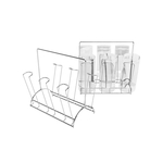 Ficha técnica e caractérísticas do produto Porta Copos de mesa em aço cromado Stolf