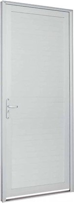 Ficha técnica e caractérísticas do produto Porta de Alumínio Alumifort Sasazaki com 1 Folha 216cmx88cmx5.4cm Branco