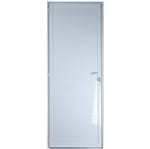 Porta de Alumínio Lambril 2,10 X 0,90 Direita Linha All Soft Cor Branco