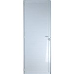 Porta de Alumínio Lambril 2,10 X 1,00 Direita Linha All Soft Cor Branco