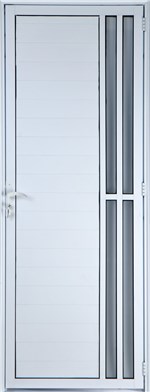 Ficha técnica e caractérísticas do produto Porta de Alumínio Lambril com Visor 2 Torres Cor Branco 2,10 X 0,80 Direita Linha All Soft