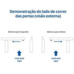 Ficha técnica e caractérísticas do produto Porta de Correr Sasazaki Belfort Quadriculada 2 Folhas 2,17mx1,60mx12cm Esquerda - Esquerda