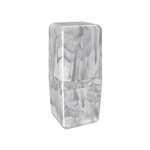 Ficha técnica e caractérísticas do produto Porta Escova com Tampa Cube Coza Mármore Branco 10,4 X 8,3 X 2,1 Cm
