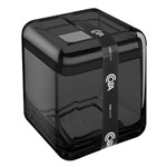 Ficha técnica e caractérísticas do produto Porta Escova Cube 8x8x10cm Fumê 20876/0449 - Coza - Coza