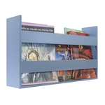 Ficha técnica e caractérísticas do produto Porta Livros E Revistas de Parede 50x30x11 Azul Baby