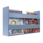 Ficha técnica e caractérísticas do produto Porta Livros e Revistas de Parede 50x30x11 Baby - Azul