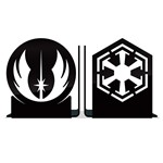 Ficha técnica e caractérísticas do produto Porta Livros Jedis Vs Sith - Geek10