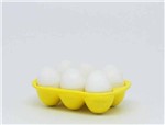 Ficha técnica e caractérísticas do produto Porta Ovos de Cerâmica Amarelo - Colorjoy