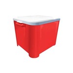Ficha técnica e caractérísticas do produto Porta Ração Container - Vermelho - 15kg - Furacão Pet