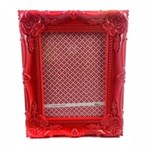 Ficha técnica e caractérísticas do produto Porta Retrato 15X20Cm Plastico Queen Vermelho