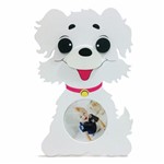 Ficha técnica e caractérísticas do produto Porta Retrato de Madeira Cachorro - Kit Girl