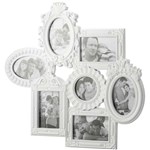 Ficha técnica e caractérísticas do produto Porta Retrato de Parede Retrô para 7 Fotos - Lyor Classic - Branco