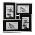 Ficha técnica e caractérísticas do produto Porta Retrato para 4 Fotos 10x15cm Hermia Prestige - Preto