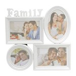 Ficha técnica e caractérísticas do produto Porta Retrato para 4 Fotos Family Prestige - Branco