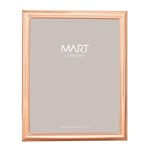 Ficha técnica e caractérísticas do produto Porta Retrato Retangular em Metal I 10cmx15cm Mart Collection Rosé Gold