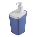 Ficha técnica e caractérísticas do produto Porta-Sabonete Liquido Square 350Ml Azul - Azul