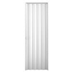 Ficha técnica e caractérísticas do produto Porta Sanfonada Lisa Plástico PVC Branco 2,10x0,62m Duda