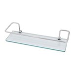 Ficha técnica e caractérísticas do produto Porta Shampoo Prateleira com Vidro para Banheiro ou Cozinha