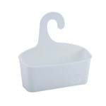 Porta Shampoo Reto Simples de Pendurar no Registro Plástico Cinza 28x10x10cm Easy Sensea