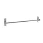 Ficha técnica e caractérísticas do produto Porta Toalha Banho Barra Metal Escovado Parafuso 60cm Loft Sensea