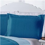 Ficha técnica e caractérísticas do produto Porta Travesseiro Dual Color 2 Peças Azul Turquesa - Enxovais Aquarela