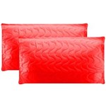 Ficha técnica e caractérísticas do produto Porta-travesseiro Kacyumara Copacabana com 2 Unidades 50x70 Cm - Vermelho