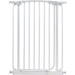 Portão com Grade de Proteção Metalúrgica Mor Branco 72x3x100cm