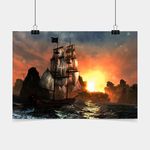 Ficha técnica e caractérísticas do produto Poster Game Adesivo Assassins Creed I V PG0121