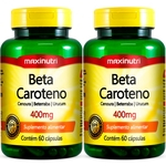 Ficha técnica e caractérísticas do produto 2 Potes Beta Caroteno 400mg 60 cápsulas Maxinutri