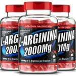 Ficha técnica e caractérísticas do produto 3 Potes L-Arginina 2000mg 120 cápsulas Lauton