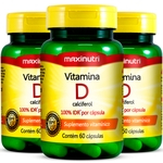 Ficha técnica e caractérísticas do produto 3 Potes Vitamina D 60 Cápsulas Maxinutri