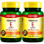 Ficha técnica e caractérísticas do produto 2 Potes Vitamina E 60 Cápsulas Maxinutri