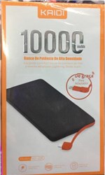 Ficha técnica e caractérísticas do produto Power Bank Kaidi 10000 Mah Carregador Portátil