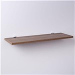 Ficha técnica e caractérísticas do produto Prateleira Cor Nogal (madeira) 40 X 20cm em MDP com Suporte Tucano - Crie Fácil