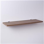 Ficha técnica e caractérísticas do produto Prateleira Cor Nogal (madeira) 40 X 25cm em MDP com Suporte Tucano - Crie Fácil