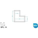 Ficha técnica e caractérísticas do produto Prateleira MDP BPL Tabaco (10,3x19,5x42,5cm) - BRV