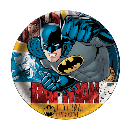 Ficha técnica e caractérísticas do produto Prato Descartável Batman Festcolor