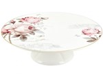 Prato para Bolo de Porcelana Redonda Casambiente - Vintage Rose TRAV012