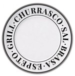 Ficha técnica e caractérísticas do produto Prato Raso Versa para Churrasco 12 Peças Germer