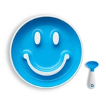 Ficha técnica e caractérísticas do produto Prato Smile com Ventosa Azul - Munchkin