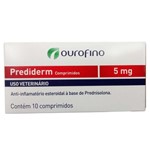 Ficha técnica e caractérísticas do produto Prediderm 10 Comprimidos Ourofino 5mg