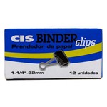 Ficha técnica e caractérísticas do produto Prendedor de Papéis / Binder Clips Cis 32mm Cx C/12 Un